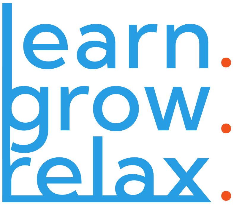 learn grow relax logo